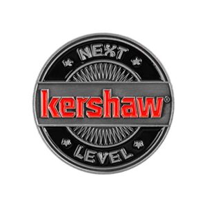 kershaw challenge coin, made in the usa, nickel, 75 inches