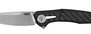 Zero Tolerance 0707 Folding Knife, CPM 20CV Blade Steel, Tuned Detent System for Smooth Opening, 3.5 Inch Drop Point Blade, Made in the USA, Carbon Fiber