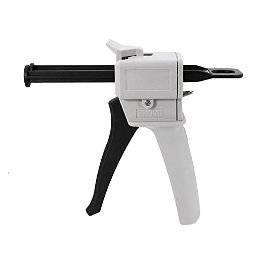 Dispenser Conveyor Gun 50ml,Adhesive Dispensing Mixer, Manual Dual Cartridge Applicator AB Gun 1:1/2:1 Ratio