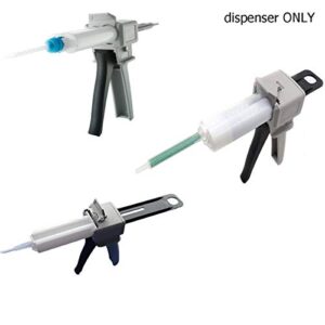 Dispenser Conveyor Gun 50ml,Adhesive Dispensing Mixer, Manual Dual Cartridge Applicator AB Gun 1:1/2:1 Ratio