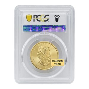 1979 - Present (Random Year) CA 1 oz Canadian Gold Maple Leaf Coin Gem Uncirculated 24K $50 GEMUNC PCGS