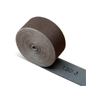 powertec 49000 120 grit emery cloth sanding paper roll, 1-1/2-inch x 10 yards