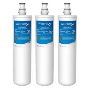 waterdrop 3us-max-f01 maximum under sink water filter, replacement for filtrete® advanced 3us-pf01, 3us-max-f01, 3us-ps01, 3us-max-s01, manitowoc k-00337, k-00338, nsf/ansi 42 certified, pack of 3