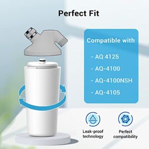 AQUACREST AQ-4125 Shower Filter Replacement Cartridge for Aquasana® AQ 4125, AQ-4100, AQ-4100NSH, AQ-4105 Shower Water Filter System, Jonathan Product Beauty Shower Filter, Pack of 2