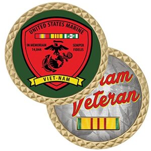 medals of america est. 1976 usmc vietnam challenge coin