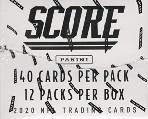 nfl panini 2020 score football trading card value box [12 packs]