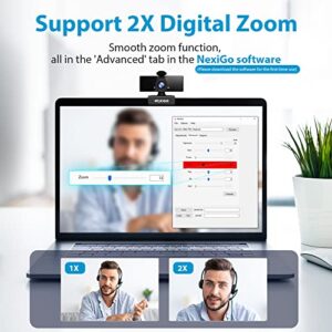 NexiGo N660 1080P Business Webcam, Dual Microphone & Privacy Cover, USB FHD Web Computer Camera, Plug and Play, for Zoom/Skype/Teams/Webex, Laptop MAC PC Desktop