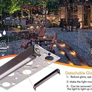 CLOUDY BAY [6 Pack] 7 Inch 12V-15 VAC/DC Low Voltage Hardscape Lighting Paver Light,Retaining Wall Lights Outdoor,IP65 Waterproof, 5W 2700K Soft White,Frost Lens Deck Step Light