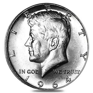 1964 various mint marks kennedy half dollar 90% silver 50 cents seller about uncirculated