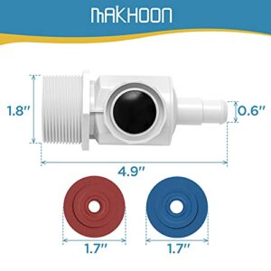 Makhoon 9-100-9001 UWF Connector Assembly Compatible with Polaris Zodiac 380, 280, 180 Pool Cleaner Replacement Universal Wall Fitting Connector Assembly Part (1)