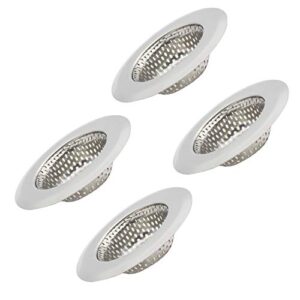 kufung sink strainer, basket stainless steel bathroom sink, utility, slop, kitchen and lavatory sink drain strainer hair catcher (2.25 inch, 4pack)…