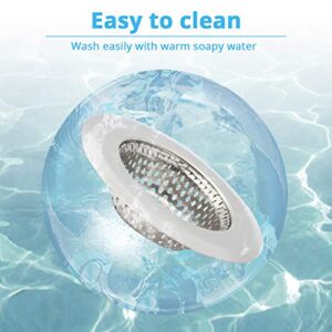 KUFUNG Sink Strainer,2 Pack Basket Stainless Steel Bathroom Sink, Utility, Slop, Kitchen and Lavatory Sink Drain Strainer Hair Catcher (3.5 inch)