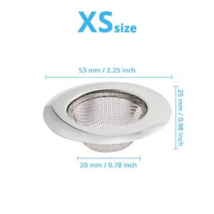 KUFUNG Sink Strainer, Basket Stainless Steel Bathroom Sink, Utility, Slop, Kitchen and Lavatory Sink Drain Strainer Hair Catcher (2.25 inch)…