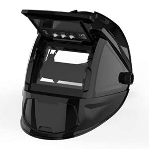 TOOLIOM Flip Up Welding Helmet 3.64 x 1.67 inch Auto Darkening Clamshell Welding Mask True Color Lift Front Welding Hood