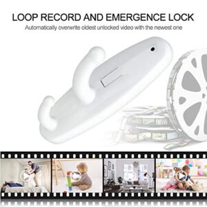 32GB Hidden Camera Clothes Hook, Mini Hidden Camera HD 1080P No WiFi Needed Nanny Cam, Security Camera with 32GB SD Card Recording for Monitoring Home/Baby/Pet No Audio