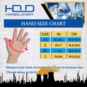 HANDLANDY Utility Work Gloves Women, Flexible Breathable Yard Work Gloves, Thin Mechanic Working Gloves Touch Screen (Medium)