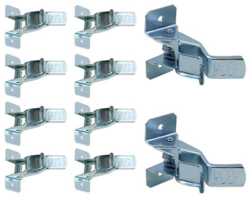 Harrier Wall-Mount Spring Clamps for Tools, Rakes and Brooms, 10-Pack