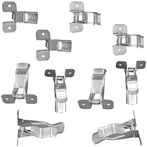 Harrier Wall-Mount Spring Clamps for Tools, Rakes and Brooms, 10-Pack