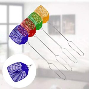 Supreme Bug & Fly Swatter 6-Pack – Braided Metal Handle 6 Pack Fly Swatters, Multi Pack Colors, – for Indoor/Outdoor – Flyswatter (21 inch- Set of 6)