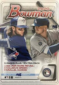 2020 bowman baseball series unopened blaster box made by topps possible prospects, retail exclusive inserts and autographs