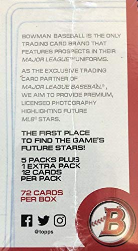 2020 Bowman Baseball Series Unopened Blaster Box Made By Topps Possible Prospects, Retail Exclusive Inserts and Autographs