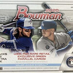 2020 Bowman Baseball Series Unopened Blaster Box Made By Topps Possible Prospects, Retail Exclusive Inserts and Autographs