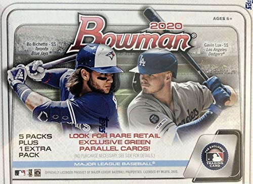 2020 Bowman Baseball Series Unopened Blaster Box Made By Topps Possible Prospects, Retail Exclusive Inserts and Autographs