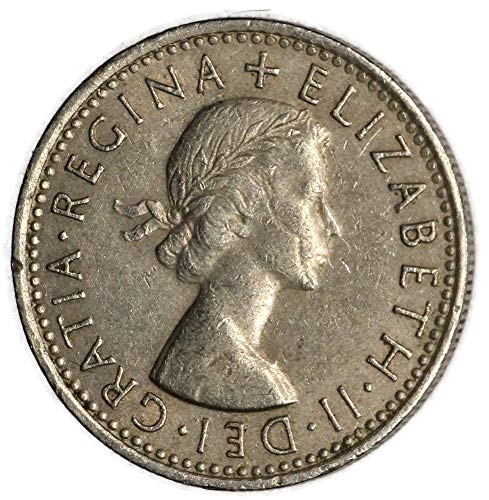 1967 UK Elizabeth II British KM# 903 Sixpence Very Good