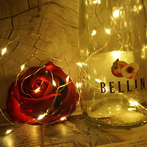 Cynzia Solar Wine Bottle Lights, 6 Pack 20LED Solar Powered Diamond Cork Lights, Waterproof Outdoor Fairy String Light for Garden, Patio, Party, Wedding, Holiday Decor (Warm White)