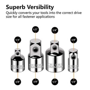 MulWark 64-Piece Master-Torx-Automotive-Mechanics-Tool | 3/8, 1/4, 1/2 in. Drive Torx Bit Socket and External Torx Socket Set w./ Impact Adapter and Reducer | S2 and Cr-V Steel