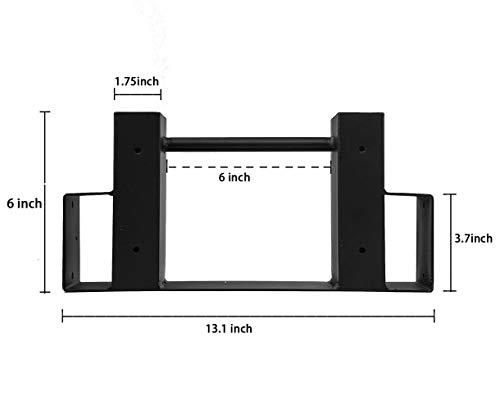 Zantle Outdoor and Indoor Firewood Log Rack Bracket Kit, Fireplace Wood Storage Holder - Adjustable to Any Length