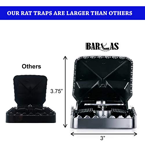 BARLAS Large Snap Trap Rat Trap | Safe Pedal Design | Rat Killer for Home Office Farm Restaurant (8)