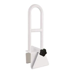 moasker bathtub safety rail,white bathtub rail clamp railing bath support adjustable shower hand grip handle assist grab bar