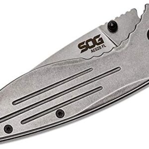 SOG Knives Aegis Frame Lock Folding Knife, black