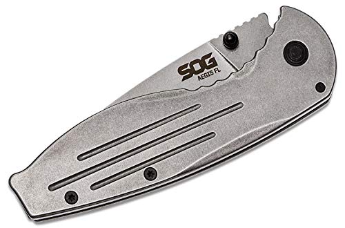 SOG Knives Aegis Frame Lock Folding Knife, black