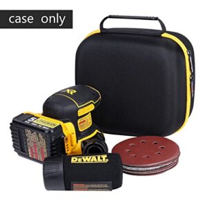 Khanka Hard Travel Case Compatible with DEWALT 20V MAX Orbital Sander (DCW210B), Case Only