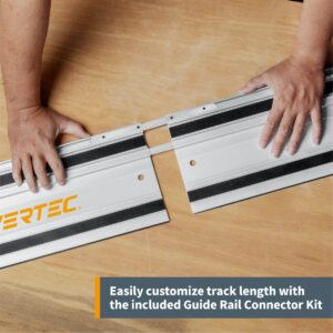 POWERTEC 71550 110" Track Saw Guide Rail Kit for Makita or Festool Track Saw| Includes 2x55 Guide Rails/Protective Guide Rail Bag/Rail Connectors