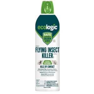 ecologic flying insect killer, kills fruit flies, mosquitos, gnats and other insects, (aerosol spray) 14 fl ounce