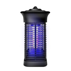 huntingood bug zapper, outdoor mosquito killer with 3500v instant killing voltage,xp4 waterproof for your patio, portable standing or hanging for indoor and outdoor