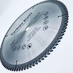 VORTEX DIAMOND VAB 10 Inch 100 Teeth TCT Non-Ferrous Metal Circular Saw Blade with 5/8" Arbor (10 Inch 100 Teeth)