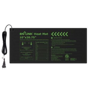 bn-link durable seedling heat mat warm hydroponic heating pad waterproof 10" x 20.75" for seed starting greenhouse and germination