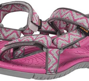 Teva Girls Hurricane 3 Sandal, Balboa Fucshia RED, 7 Toddler