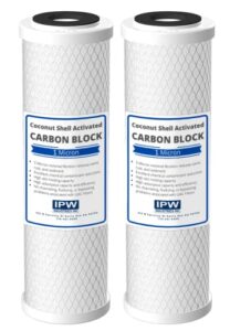 compatible whkf-db2 & whkf-db1 undersink water filter replacement cartridge 2 pack - 1 micron