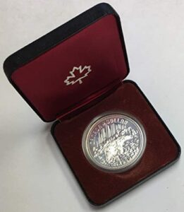 1980 ca canada arctic territories silver dollar in original box $1 specimen