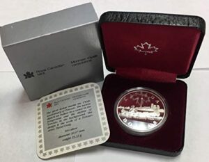 ca 1984 canada 150th anniversary of toronto silver dollar in original packaging and coa proof