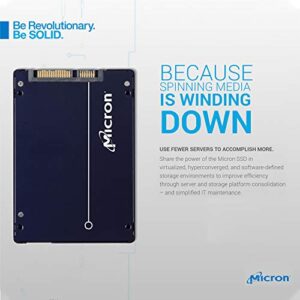 Micron 5300 PRO 7.68TB 3D NAND 2.5 Inch SATA Internal Solid State Drive Self-encrypting (SED) TCG Opal - MTFDDAK7T6TDS-1AW16ABYY