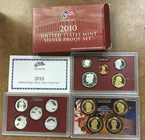 2010 S Silver proof set Collection US Mint Bright