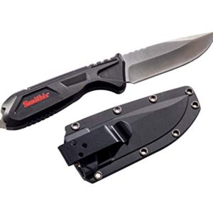 Smith's 51243 EdgeWork-Site Fixed Blade Knife, Black