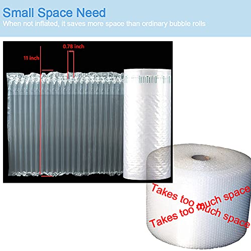 Inflatable Column, packing paper for moving breakables,Easy to Tear, Large Bubble, Thicker & Durable for Packing, Delivering & Moving (12inch x935Feet /Roll)