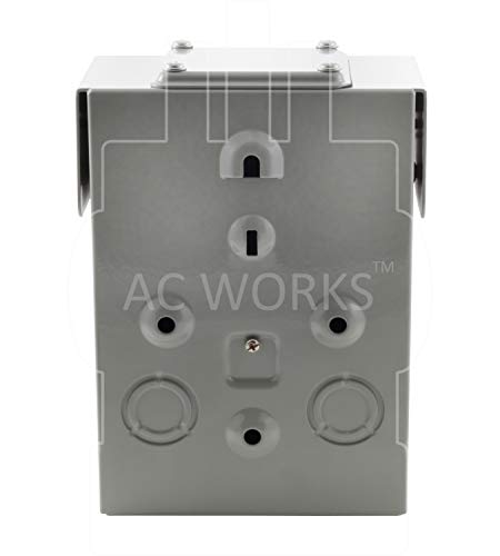 AC WORKS Super Durable Industrial Grade Locking Power Input Inlet (CS6375 50Amp Metal Box)